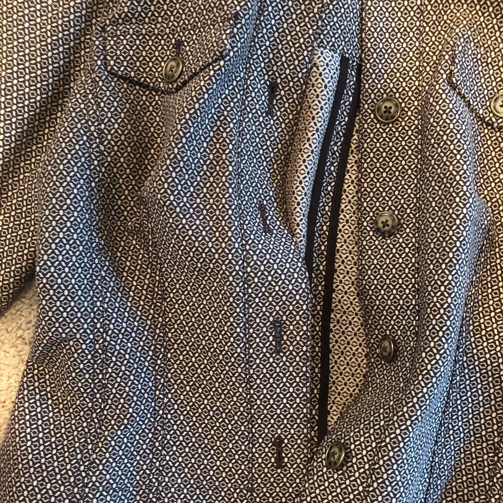 Brown Patterned Jacket Blazer Never Worn - image 2